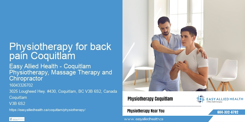 Physiotherapy for back pain Coquitlam physiotherapy for cerebral palsy