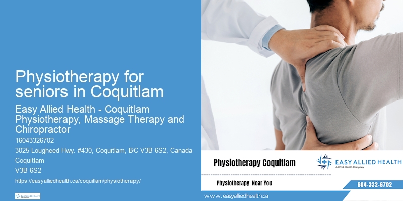 Pediatric sports physiotherapy Physiotherapy for seniors in Coquitlam
