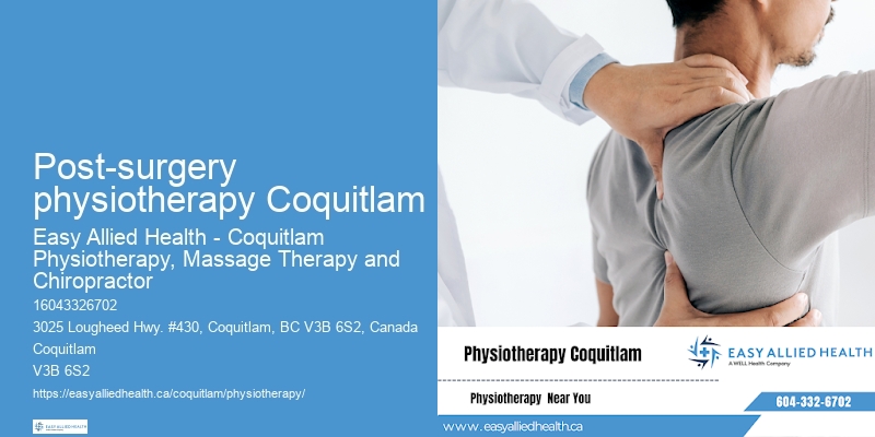Post-surgery physiotherapy Coquitlam knee pain physiotherapy specialists