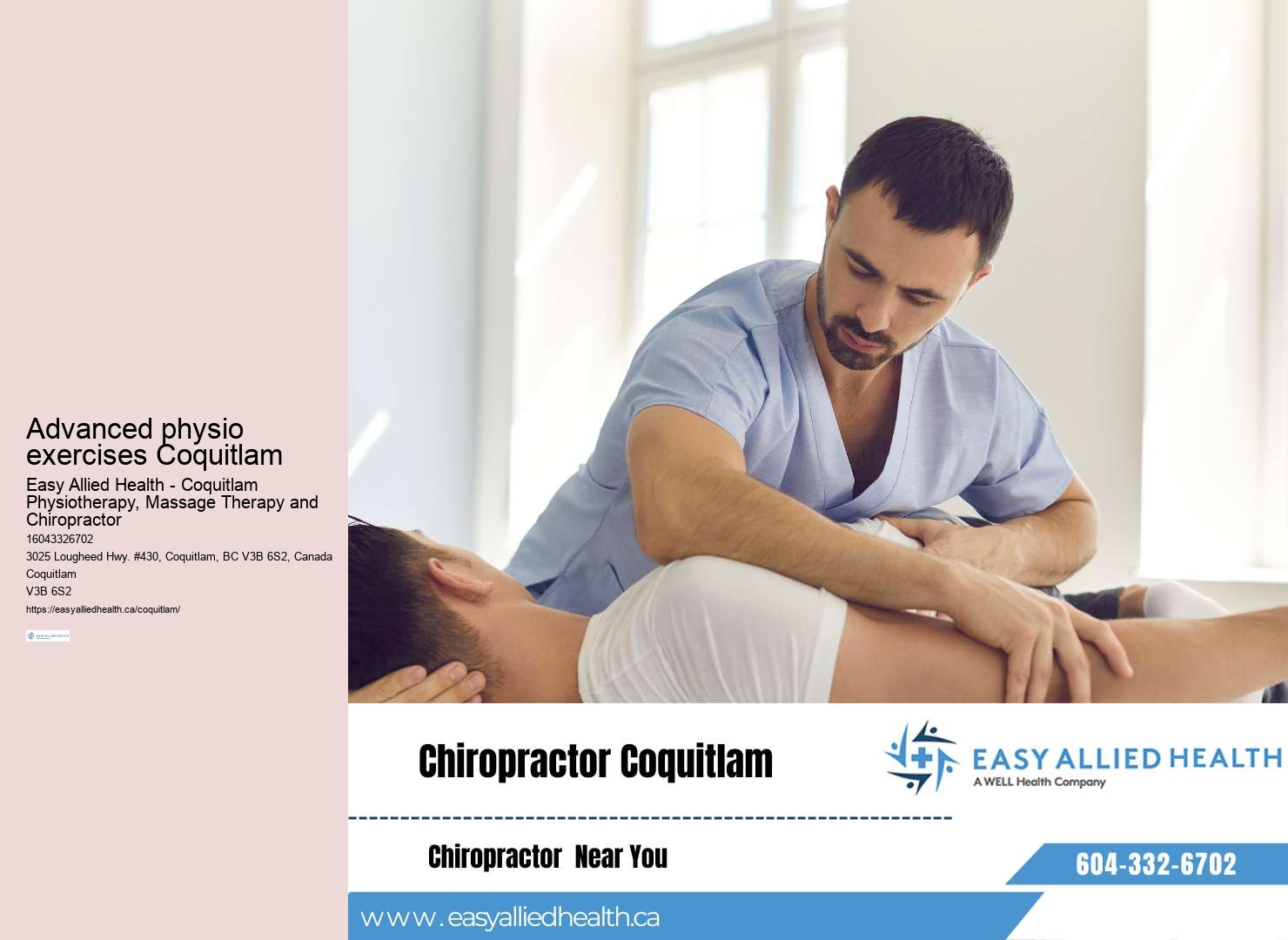 Coquitlam physiotherapy for orthopedic conditions