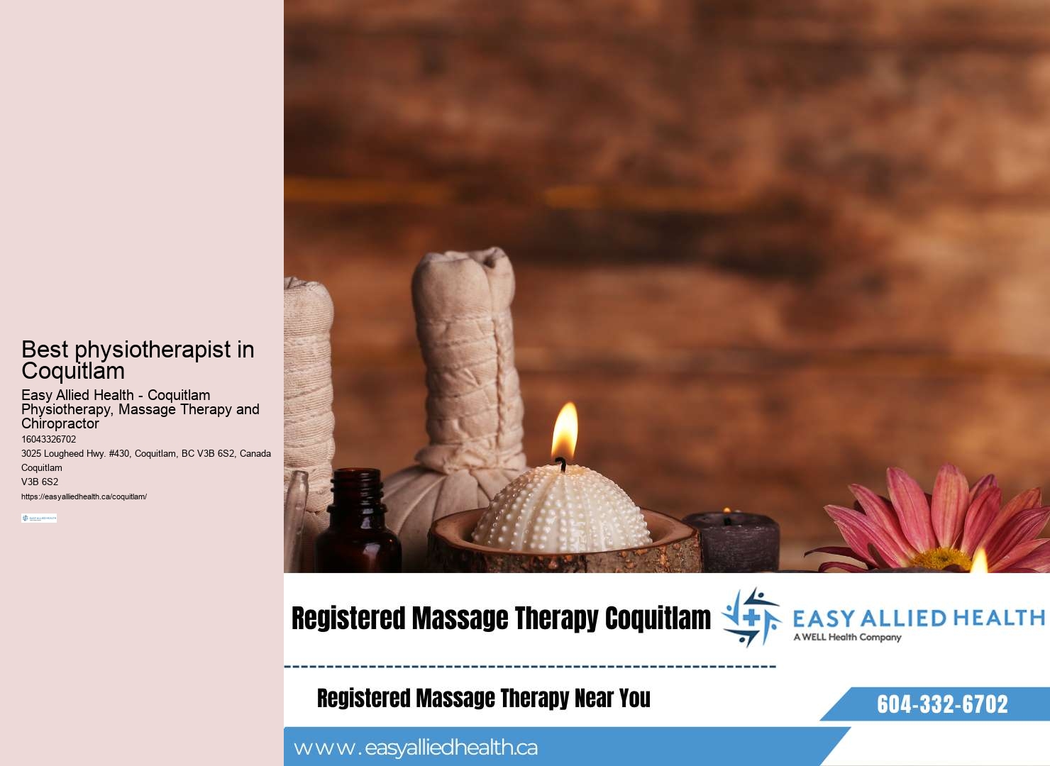 Coquitlam physiotherapy for complementary medicine