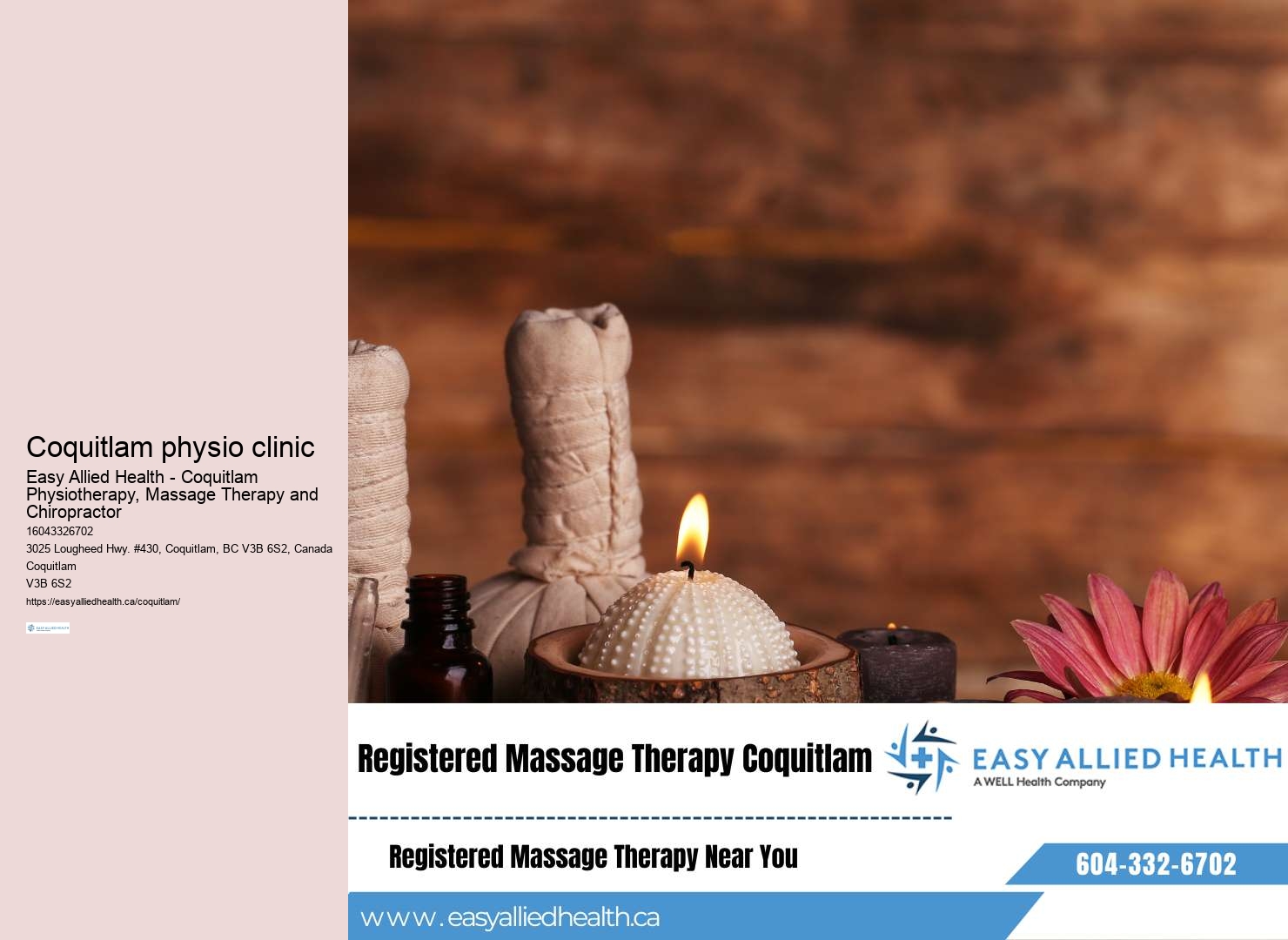 Experienced physiotherapy clinics for knee pain Coquitlam