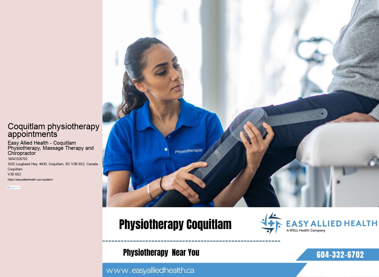 Senior physiotherapy Coquitlam