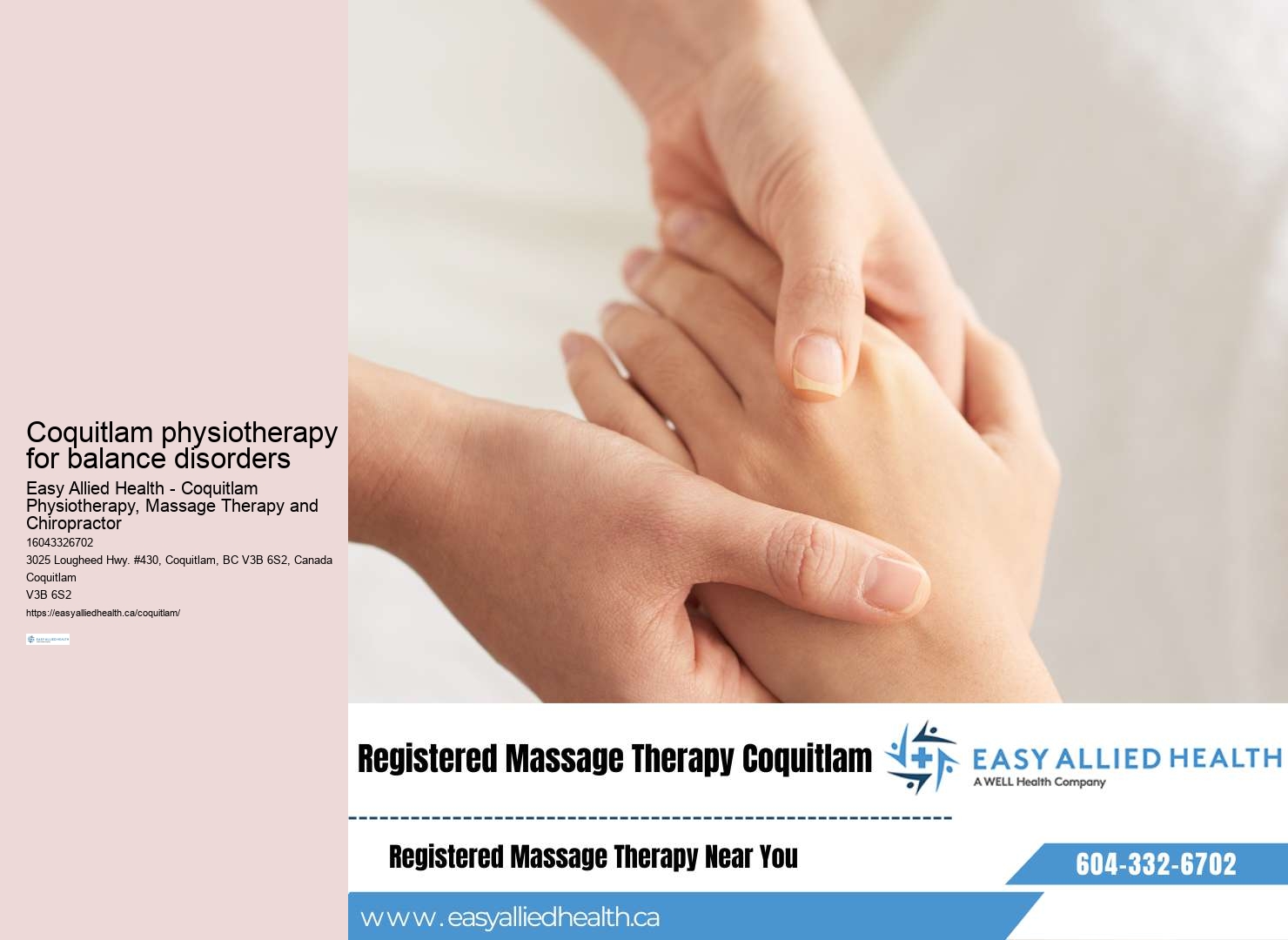 Manual therapy Coquitlam