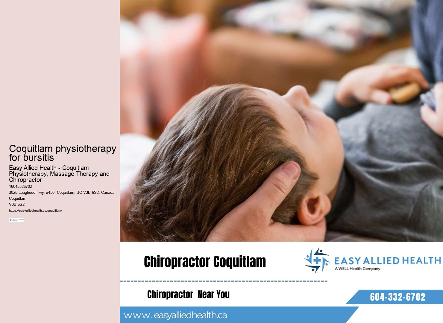 Individualized physiotherapy treatments Coquitlam