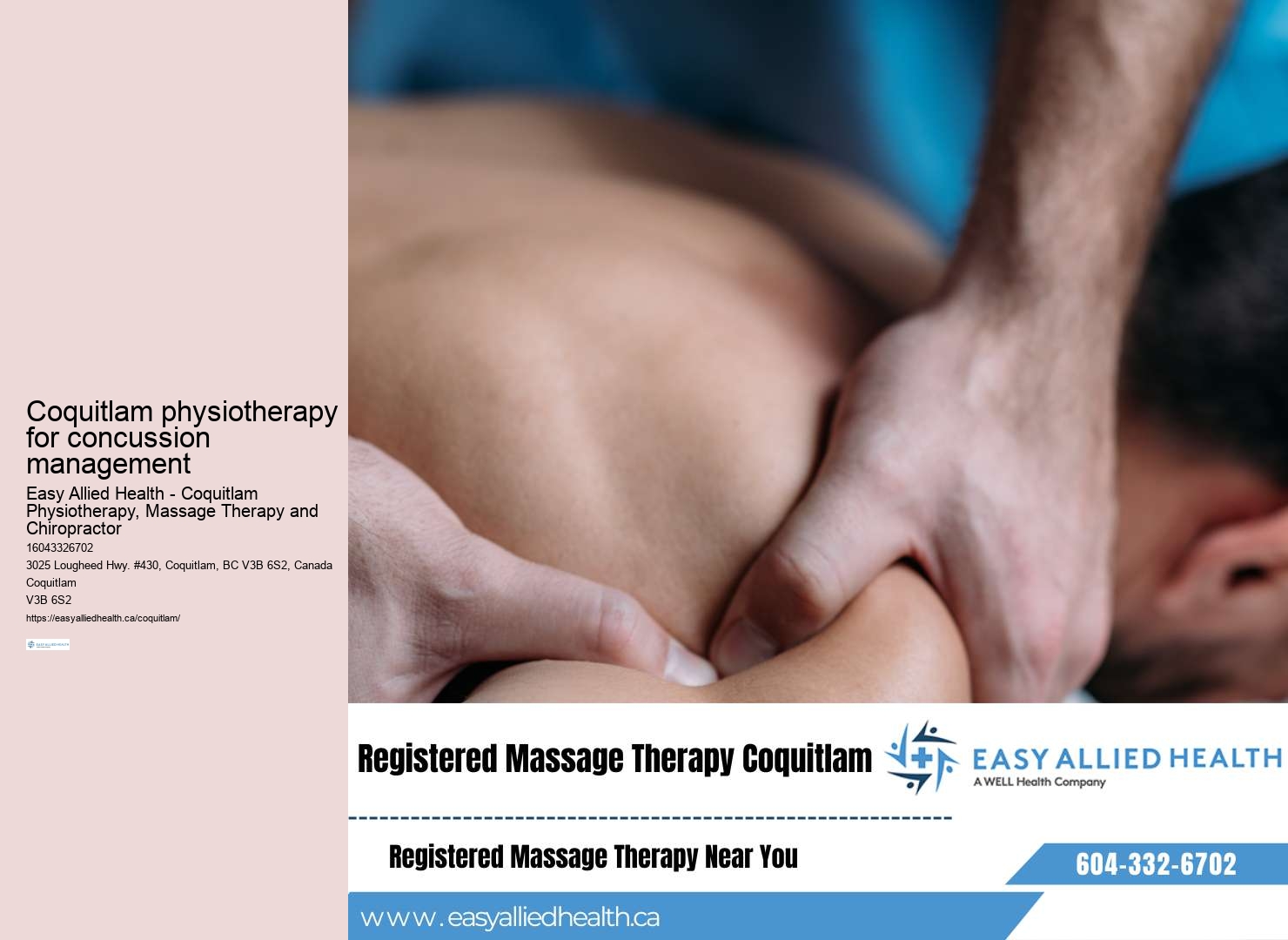 Pediatric injury rehab Coquitlam
