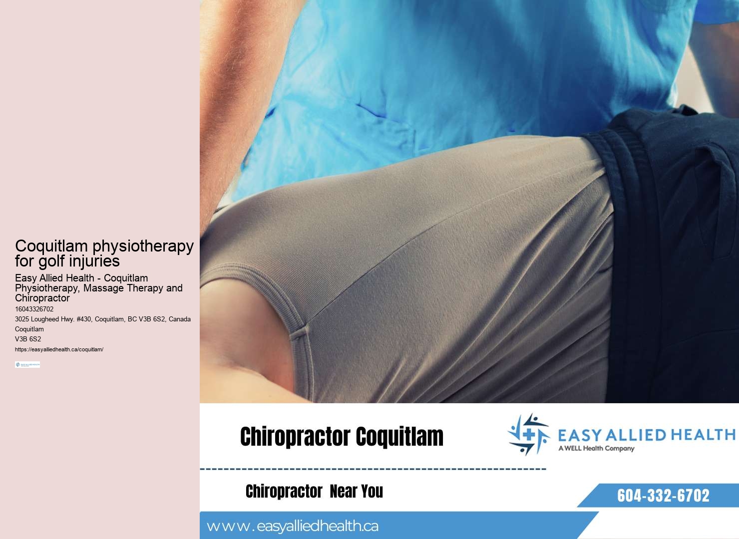 Affordable physical therapy Coquitlam