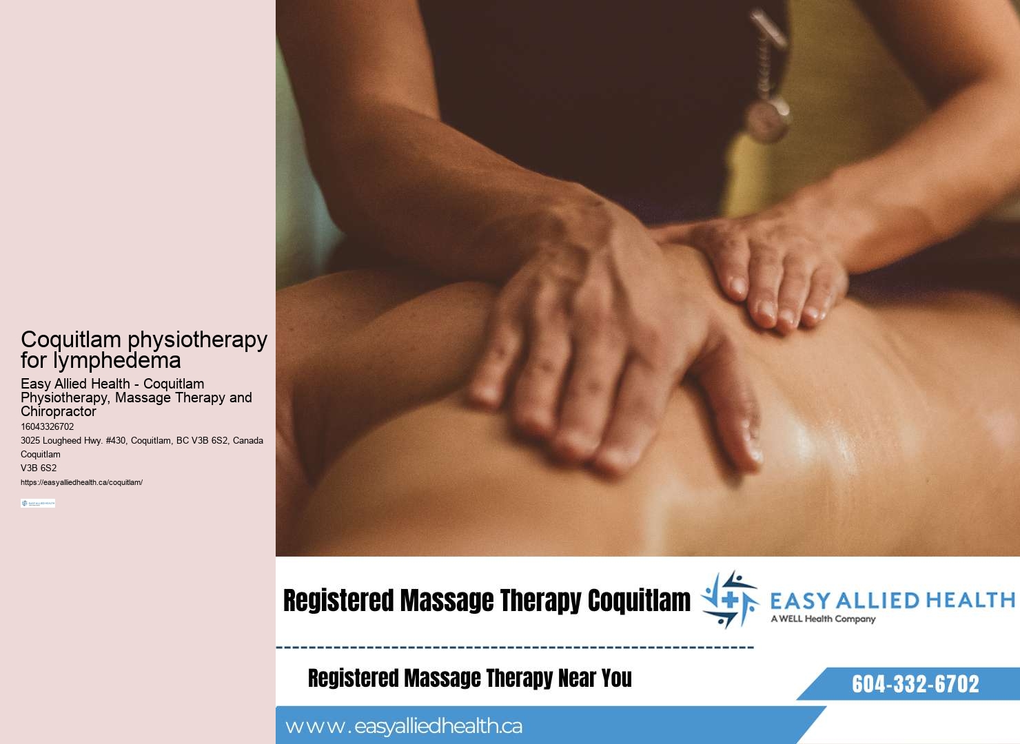 Coquitlam physiotherapy for pelvic floor dysfunction