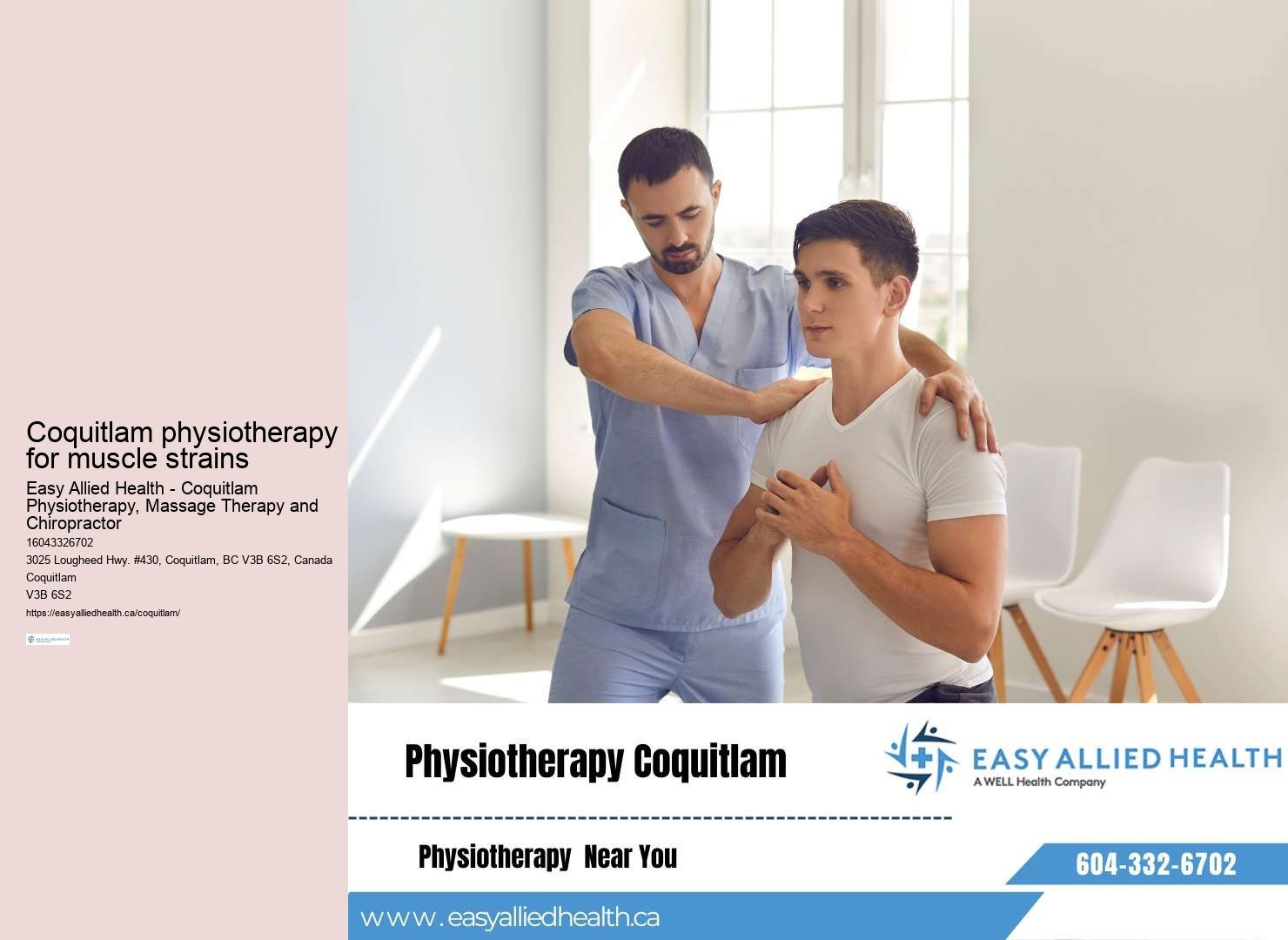 Exceptional physiotherapy care Coquitlam