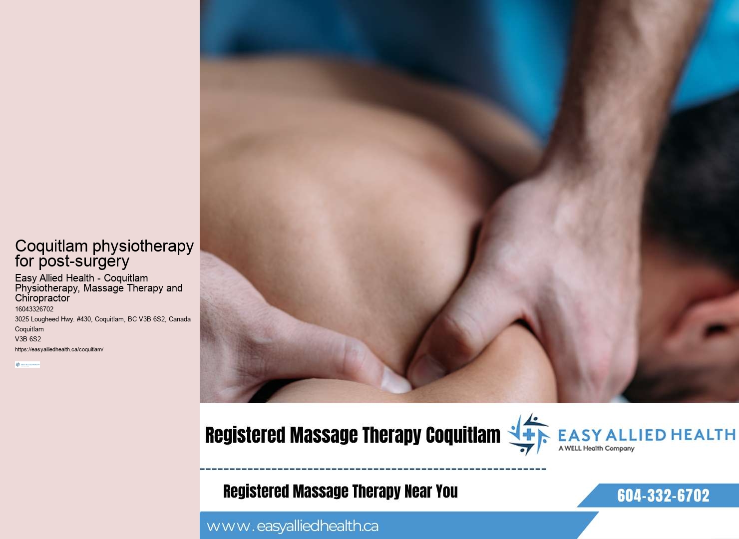Physiotherapy treatment Coquitlam