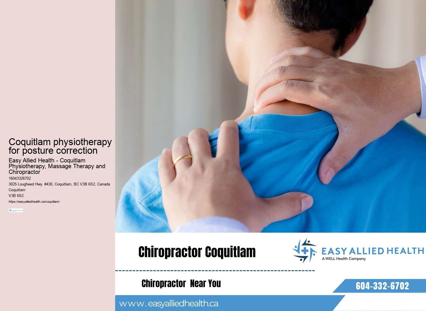 Specialized physiotherapy care Coquitlam