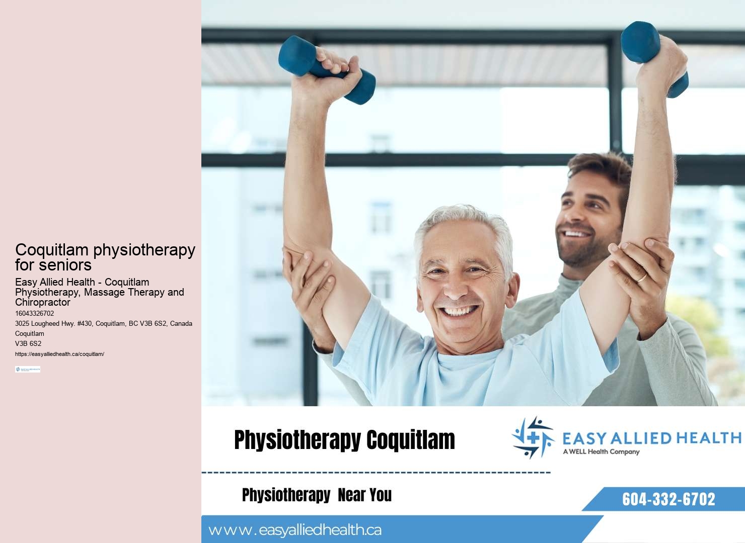 Experienced physiotherapist Coquitlam