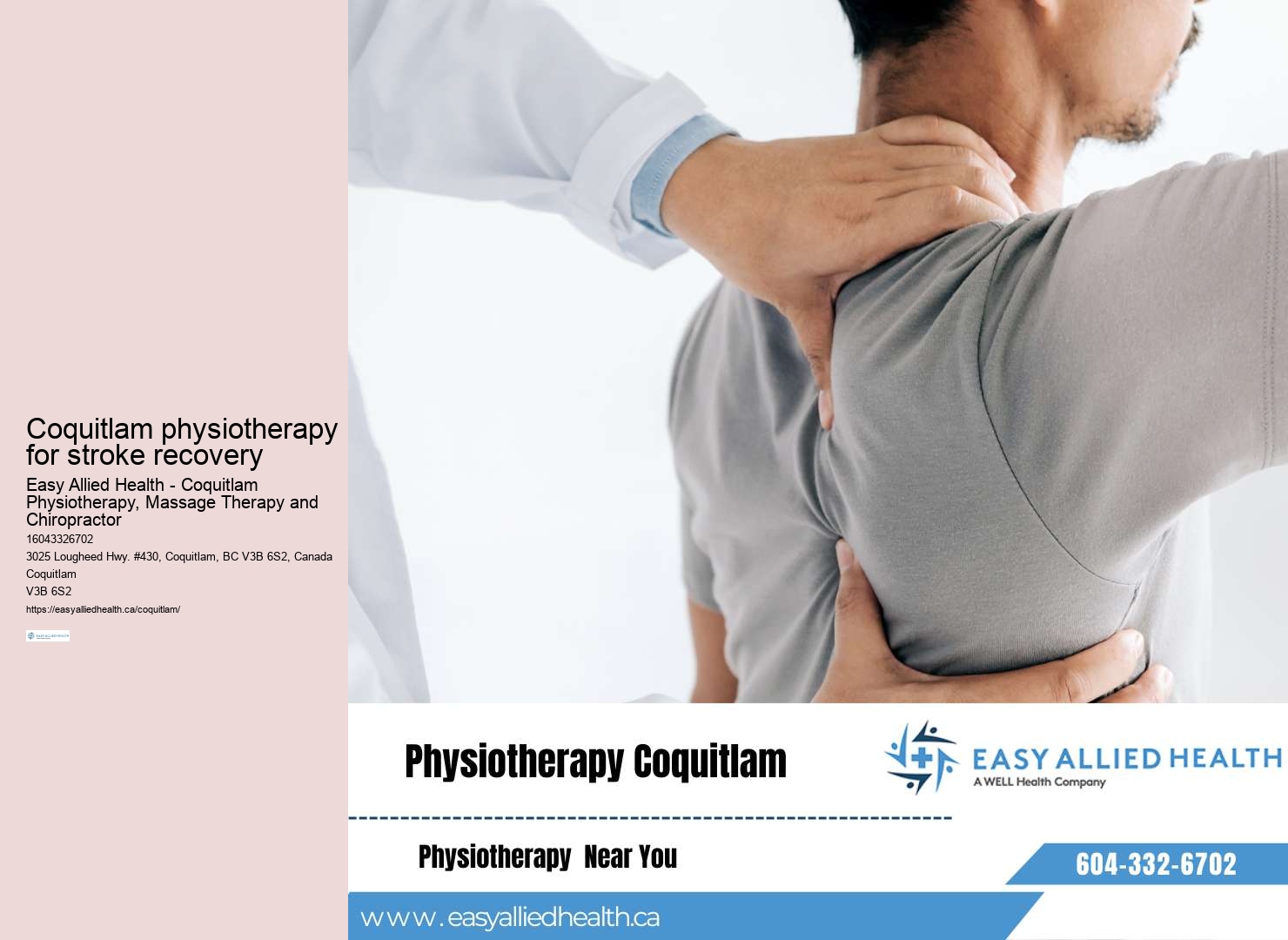 Coquitlam physiotherapy for workplace injuries