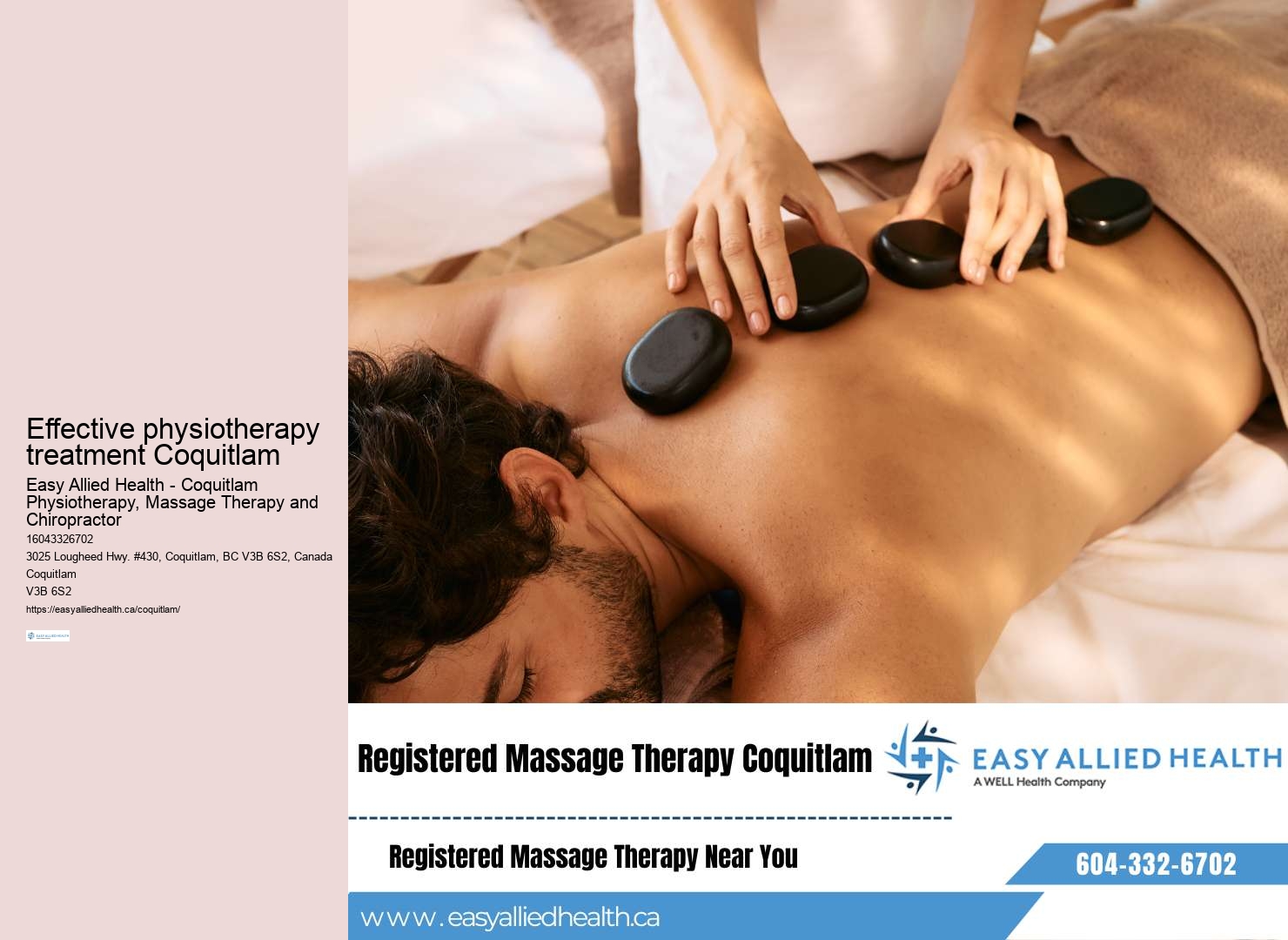 Advanced physiotherapy treatments Coquitlam