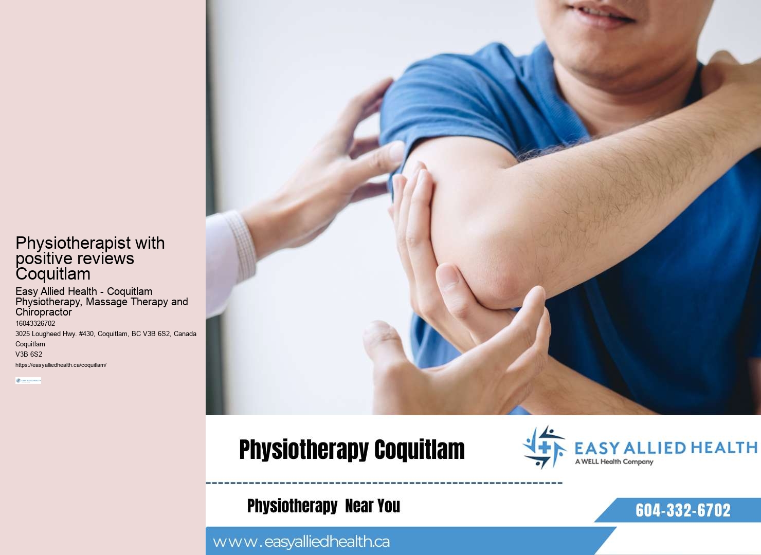 Rehabilitation physiotherapist Coquitlam
